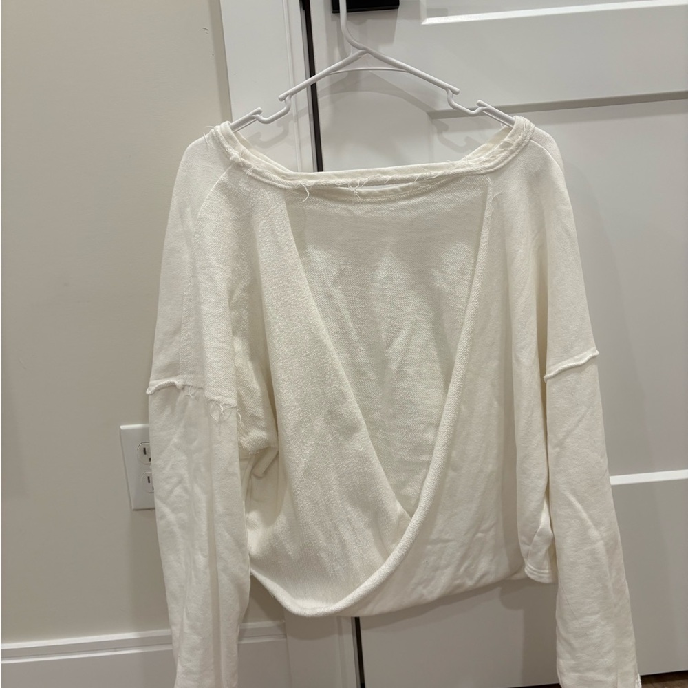 Free People White Top With a Open Back 100% Cotton - Picture 5 of 8